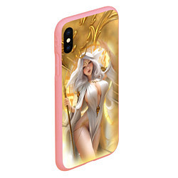 Чехол iPhone XS Max матовый Фэнтази девушка в золоте, цвет: 3D-баблгам — фото 2