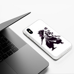 Чехол iPhone XS Max матовый Inosuke in dark colors, цвет: 3D-белый — фото 2