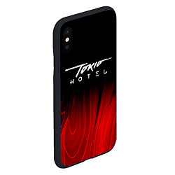 Чехол iPhone XS Max матовый Tokio Hotel red plasma, цвет: 3D-черный — фото 2