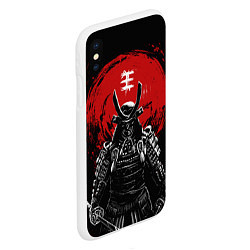 Чехол iPhone XS Max матовый Bloody Samurai, цвет: 3D-белый — фото 2