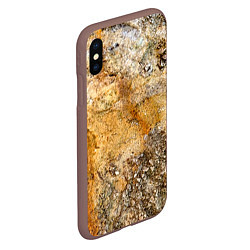 Чехол iPhone XS Max матовый Скалистая поверхность, цвет: 3D-коричневый — фото 2