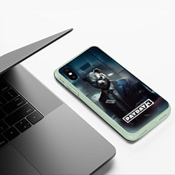 Чехол iPhone XS Max матовый Payday 3 bear, цвет: 3D-салатовый — фото 2