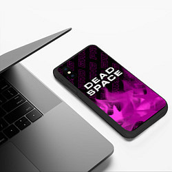 Чехол iPhone XS Max матовый Dead Space pro gaming: символ сверху, цвет: 3D-черный — фото 2