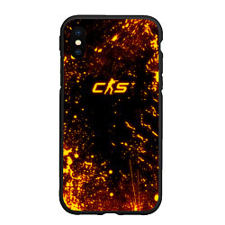 Чехол iPhone XS Max матовый Fire CS2, цвет: 3D-черный