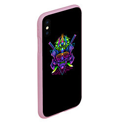 Чехол iPhone XS Max матовый Vaporwave CyberSamurai, цвет: 3D-розовый — фото 2