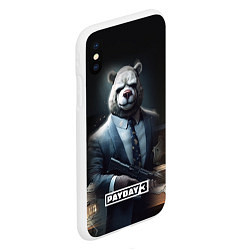 Чехол iPhone XS Max матовый Payday3 bear, цвет: 3D-белый — фото 2