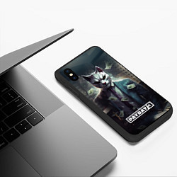 Чехол iPhone XS Max матовый Pay day 3 cat, цвет: 3D-черный — фото 2