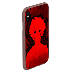 Чехол iPhone XS Max матовый Mob Psycho 100 Rage, цвет: 3D-коричневый — фото 2