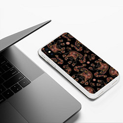 Чехол iPhone XS Max матовый Слон индийский, цвет: 3D-белый — фото 2