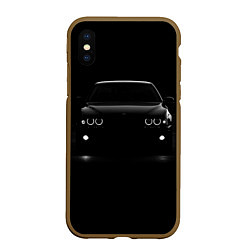 Чехол iPhone XS Max матовый BMW in the dark, цвет: 3D-коричневый