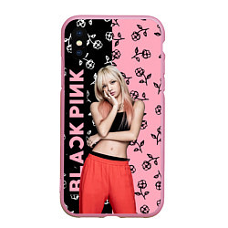 Чехол iPhone XS Max матовый Blackpink - Lalisa, цвет: 3D-розовый