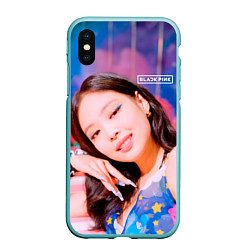 Чехол iPhone XS Max матовый BlackPink Gorgeous Jennie, цвет: 3D-мятный