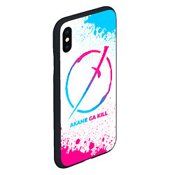 Чехол iPhone XS Max матовый Akame ga Kill neon gradient style, цвет: 3D-черный — фото 2