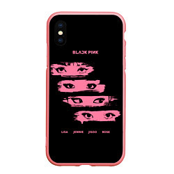 Чехол iPhone XS Max матовый Blackpink Eyes, цвет: 3D-баблгам