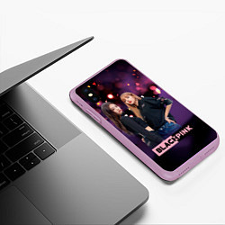 Чехол iPhone XS Max матовый Blackpink purple, цвет: 3D-сиреневый — фото 2