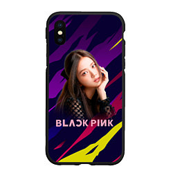 Чехол iPhone XS Max матовый Ким Джису, цвет: 3D-черный