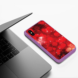 Чехол iPhone XS Max матовый Red fantasy, цвет: 3D-фиолетовый — фото 2