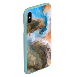 Чехол iPhone XS Max матовый Spirit pattern, цвет: 3D-мятный — фото 2