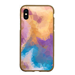 Чехол iPhone XS Max матовый Abstract fantasy, цвет: 3D-коричневый