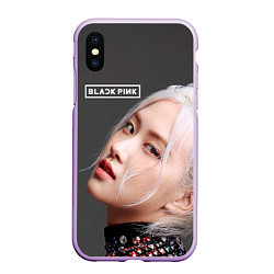 Чехол iPhone XS Max матовый Blackpink Rose gray, цвет: 3D-сиреневый