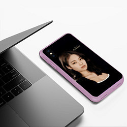 Чехол iPhone XS Max матовый Blackpink Jennie sportswoman, цвет: 3D-сиреневый — фото 2