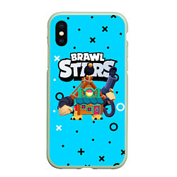 Чехол iPhone XS Max матовый 8bit ghost skin, цвет: 3D-салатовый