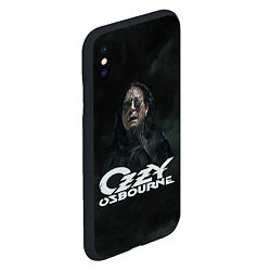 Чехол iPhone XS Max матовый Ozzy Osbourne dark rain, цвет: 3D-черный — фото 2