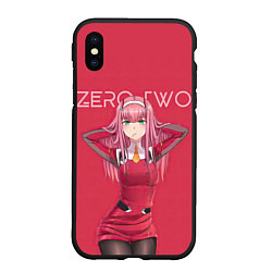 Чехол iPhone XS Max матовый 0 2 - Darling in the FranXX, цвет: 3D-черный