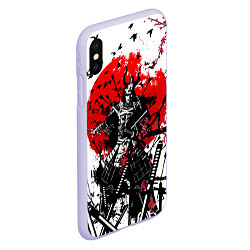 Чехол iPhone XS Max матовый Bushido warrior, цвет: 3D-светло-сиреневый — фото 2