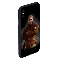 Чехол iPhone XS Max матовый The Witcher 3 - Гюнтер, цвет: 3D-черный — фото 2