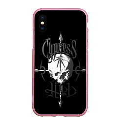 Чехол iPhone XS Max матовый Cypress hill - arrows skull