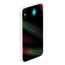 Чехол iPhone XS Max матовый Звездный салют, цвет: 3D-белый — фото 2