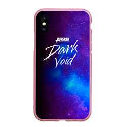 Чехол iPhone XS Max матовый Asking Alexandria Dark Void, цвет: 3D-розовый