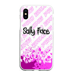 Чехол iPhone XS Max матовый Sally Face pro gaming: символ сверху