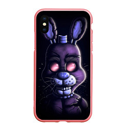 Чехол iPhone XS Max матовый Five Nights at Freddys Bonnie, цвет: 3D-баблгам