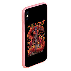 Чехол iPhone XS Max матовый Хеллсинг молодой Алукард, цвет: 3D-баблгам — фото 2
