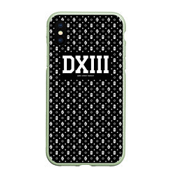 Чехол iPhone XS Max матовый Dope street market DXIII, цвет: 3D-салатовый