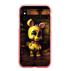 Чехол iPhone XS Max матовый Spring Bonnie Five Nights at Freddys, цвет: 3D-баблгам