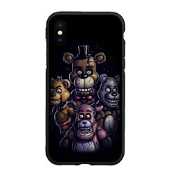 Чехол iPhone XS Max матовый Five Nights at Freddys, цвет: 3D-черный