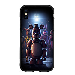 Чехол iPhone XS Max матовый Five Nights at Freddy, цвет: 3D-черный