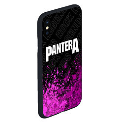 Чехол iPhone XS Max матовый Pantera rock legends: символ сверху, цвет: 3D-черный — фото 2