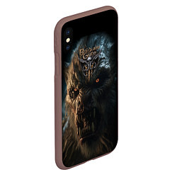 Чехол iPhone XS Max матовый Baldurs Gate 3 оборотень, цвет: 3D-коричневый — фото 2