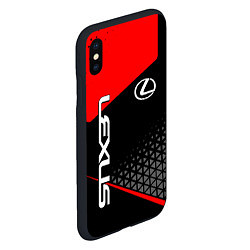 Чехол iPhone XS Max матовый Lexus - red sportwear, цвет: 3D-черный — фото 2