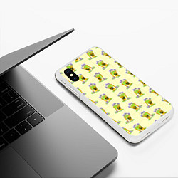 Чехол iPhone XS Max матовый Токсичный бак, цвет: 3D-белый — фото 2