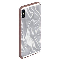 Чехол iPhone XS Max матовый White Silk, цвет: 3D-коричневый — фото 2