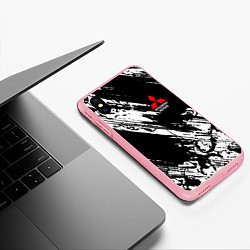Чехол iPhone XS Max матовый Mitsubishi - белый пятна, цвет: 3D-баблгам — фото 2