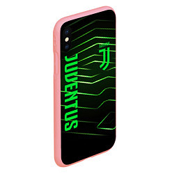 Чехол iPhone XS Max матовый Juventus 2 green logo, цвет: 3D-баблгам — фото 2