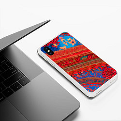 Чехол iPhone XS Max матовый Воздушные Узоры, цвет: 3D-белый — фото 2