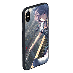 Чехол iPhone XS Max матовый Touhou Project Сакуя Izayoi, цвет: 3D-черный — фото 2