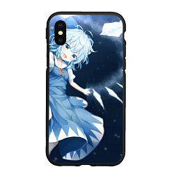 Чехол iPhone XS Max матовый Touhou Project Cirno, цвет: 3D-черный